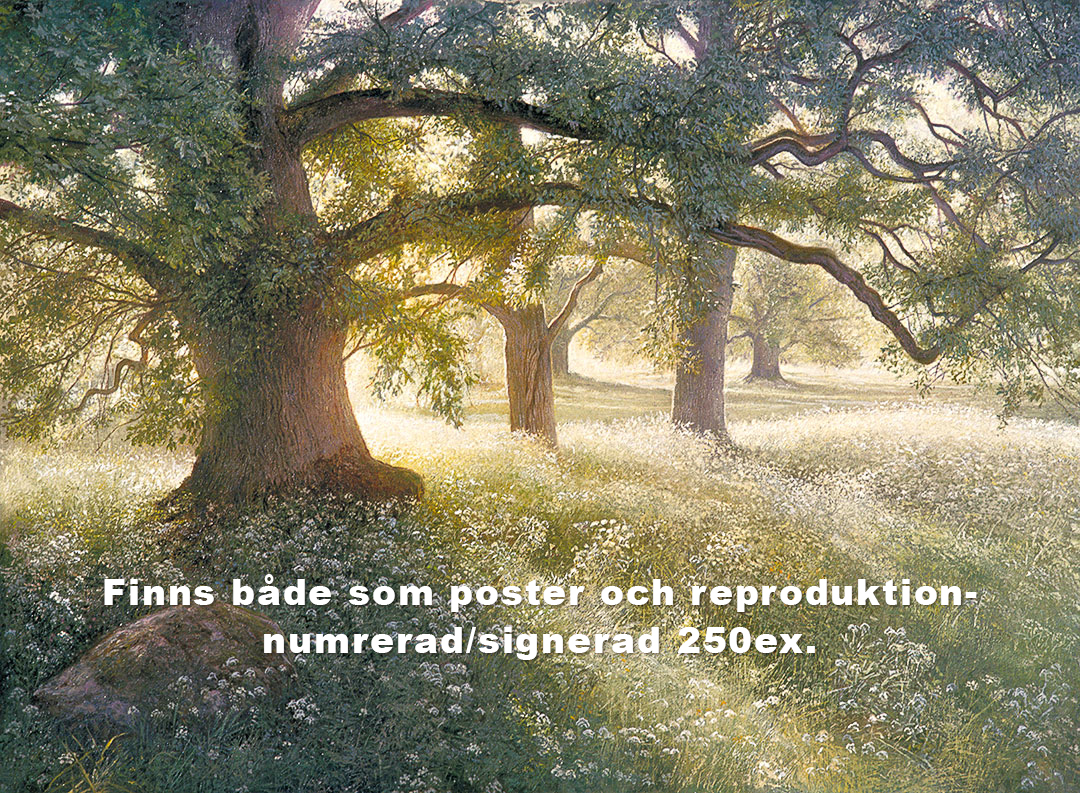 Oljemålning på Ängsö Ekar, skapad av Lars Ahlberg